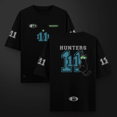 Camiseta Oversize 11:11 | Negra - Camiseta Oversize - Talla: S - Geek Hunters