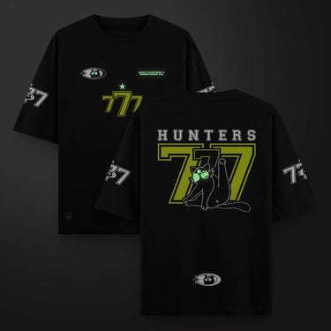 Camiseta Oversize 777 | Negra - Camiseta Oversize - Talla: S - Geek Hunters