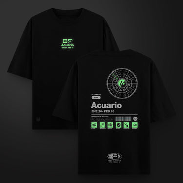 Camiseta Oversize Acuario - Camiseta Oversize - Talla: S - Geek Hunters