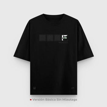Camiseta Oversize Básica Miautags - Camiseta Oversize - Talla: S - Geek Hunters