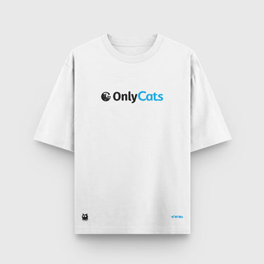 Camiseta Oversize Básica OnlyCats - Camiseta Oversize - Talla: S - Geek Hunters