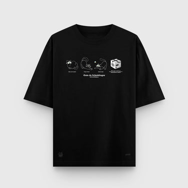 Camiseta Oversize Basica Schrodinger 25 - Camiseta Oversize - Talla: S - Geek Hunters