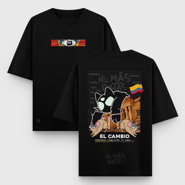 Camiseta Oversize El Cambio - Camiseta Oversize - Talla: S - Geek Hunters