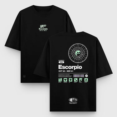 Camiseta Oversize Escorpio Glow in the Dark - Camiseta Oversize - Talla: S - Geek Hunters