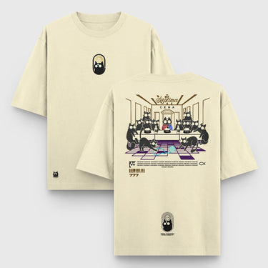 Camiseta Oversize La Séptima Cena - Camiseta Oversize - Talla: S - Geek Hunters