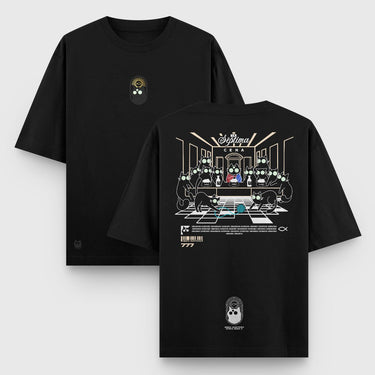 Camiseta Oversize La Séptima Cena - Negra - Camiseta Oversize - Talla: S - Geek Hunters