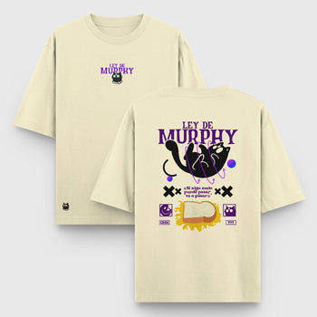 Camiseta Oversize Ley de Murphy - Camiseta Oversize - Talla: S - Geek Hunters