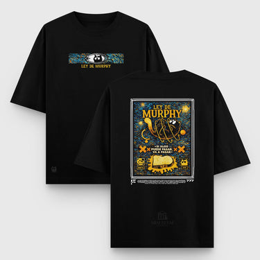 Camiseta Oversize Ley de Murphy X MVC - Camiseta Oversize - Talla: S - Geek Hunters