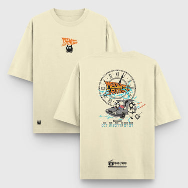 Camiseta Oversize Meow to the Future - Camiseta Oversize - Talla: S - Geek Hunters