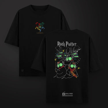 Camiseta Oversize Rodi Pott - Negra - Camiseta Oversize - Talla: S - Geek Hunters