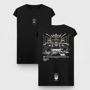 Camiseta Oversize Tank - La Séptima Cena - Negra - Camiseta Oversize Tank - Talla: S - Geek Hunters