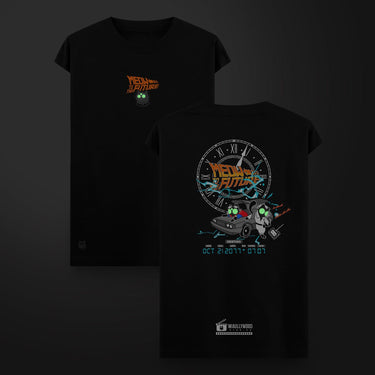 Camiseta Oversize Tank Meow to the Future - Camiseta Oversize Tank - Talla: S - Geek Hunters