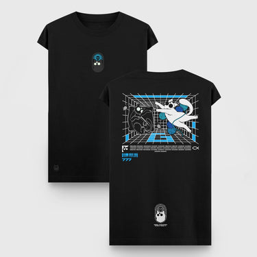 Camiseta Oversize Tank - Rodi y el Gran Miau - Negra - Camiseta Oversize Tank - Talla: S - Geek Hunters