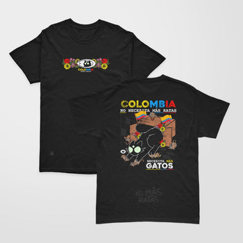 Camiseta Regular Fit Colombia sin Ratas - Camiseta - Talla: S - Geek Hunters