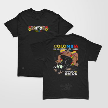 Camiseta Regular Fit Colombia sin Ratas - Camiseta - Talla: S - Geek Hunters