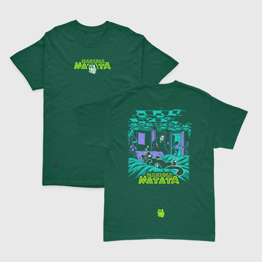 Camiseta Regular Fit Hakuna | Verde Botella - Color Limitado - Camiseta - Talla: S - Geek Hunters