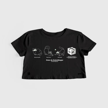 Crop Top Basico Schrodinger 25 - Crop Top - Talla: S - Geek Hunters