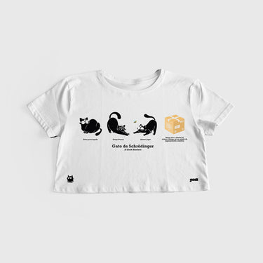 Crop Top Basico Schrodinger 25 - Crop Top - Talla: S - Geek Hunters