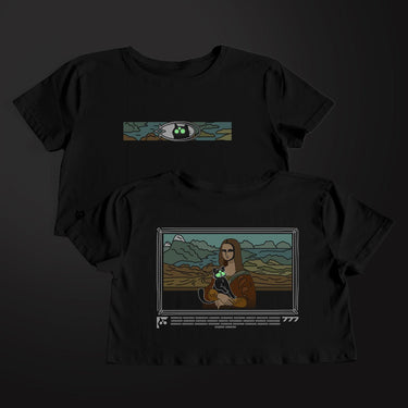 Crop Top La Miau Lisa - Crop Top - Talla: S - Geek Hunters