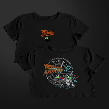 Crop Top Meow to the Future Negro - Crop Top - Talla: S - Geek Hunters