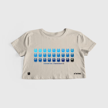 Crop Top Miaucroma Azul - Crop Top - Talla: S - Geek Hunters