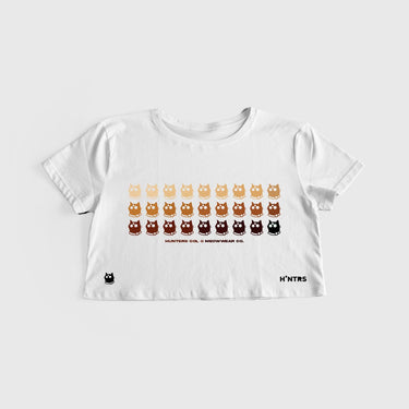 Crop Top Miaucroma Café - Crop Top - Talla: S - Geek Hunters