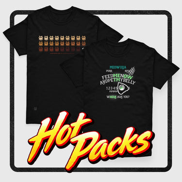 Hot Pack Regular Fit Meowuija | Envio Gratis - Camiseta - Talla: - Geek Hunters