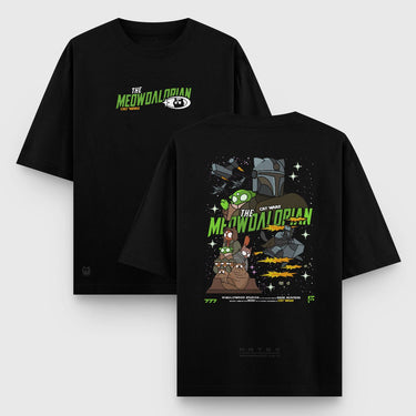 Preventa | Camiseta Oversize The Meowdalorian - Camiseta Oversize - Talla: S - Geek Hunters