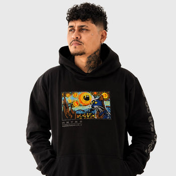 Preventa | Hoodie Bordado Edición Limitada x/100 - La Noche Miau - Hoodie - Talla: S - Geek Hunters