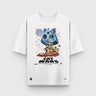 Camiseta Oversize Cat Wars | Frontal - Camiseta Oversize - Talla: S - Geek Hunters