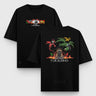 Camiseta Oversize Gatos y Dragones - Camiseta Oversize - Talla: S - Geek Hunters