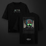 Camiseta Oversize Miau Piece - Camiseta Oversize - Talla: Negra (Glow in the dark) - Geek Hunters