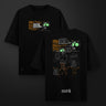 Camiseta Oversize Negra Chiste 1 – El León y el Jabón - Camiseta Oversize - Talla: S - Geek Hunters