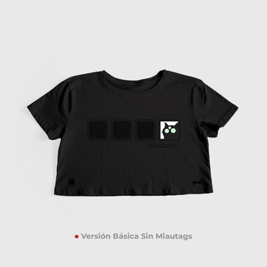 Crop Top Básico Miautags - Crop Top - Talla: S - Geek Hunters
