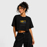 Crop Top Bordado | La Noche Miau - Crop Top - Talla: S - Geek Hunters