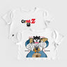 Crop Top Cat Ball Z - Crop Top - Talla: Blanco - Geek Hunters